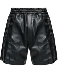 DSquared² - Korte Broeken ,Zwart ,Katoen Exclusive Eco-Leather Shorts - Lyst