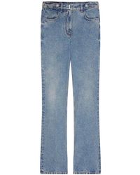 Givenchy - Bootcut-jeans mit kettendetails,boot-cut jeans,blaue straight leg jeans - Lyst