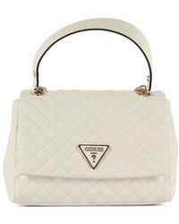 Guess - Borsa a tracolla rianee quilt con placca logo - Lyst
