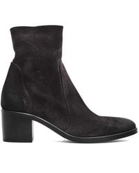 Strategia - Graue Wildleder Stiefeletten Mit Reißverschluss - Lyst