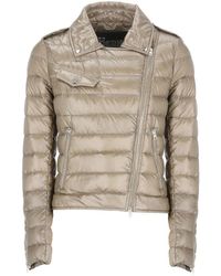 Herno - Graue Jacke Mit Kragen Und Taschen - Lyst