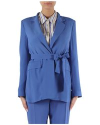 Marella - Elegante chaqueta de crepe de chine - Lyst