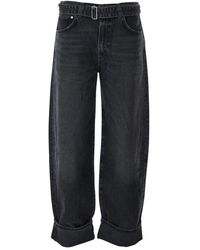 Agolde - Jeans ,Grijs ,Grijze Cuffed Arcane Jeans - Lyst