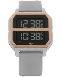 adidas - Orologio digitale al quarzo in silicone grigio - Lyst