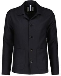 Profuomo - Lichtgewicht Wollen Overshirt - Lyst