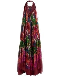 Etro - Robe Dos Nu Bohème Volantée, Femme, Taille - Lyst