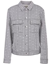 Givenchy - Jassen ,Zwart ,Denim Zwarte Denim Jas Stijlvolle Voorknop - Lyst