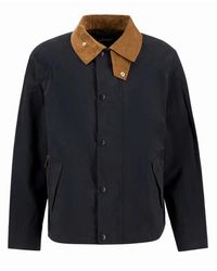 Barbour - Jassen ,Blauw ,Katoen Transport Casual Jacket - Lyst