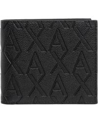 ARMANI EXCHANGE - Logo plain geldbörse mit kartenschlitzen - Lyst