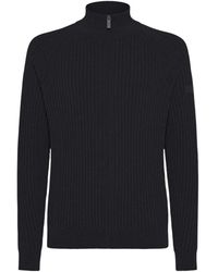 Rrd - Truien & Vesten ,Grijs ,Polyester Velvet Rave Full Zip Knit - Lyst
