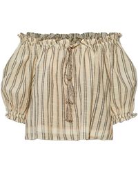 Ulla Johnson - Overhemden ,Katoen Paros Top - Lyst