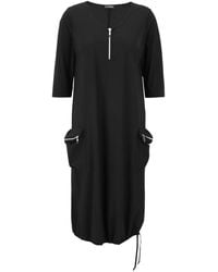 Doris Streich - Casual Kleid Mit Reißverschlusstaschen - Lyst