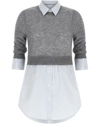 Alexander Wang - Truien & Vesten ,Grijs ,Katoen Shirts - Lyst