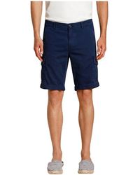 Mason's - Korte Broeken ,Blauw ,Katoen Chile Cargo Bermuda - Lyst