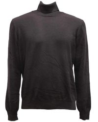 Gran Sasso - Truien & Vesten ,Zwart ,Wol Dolcevita Turtleneck Trui - Lyst