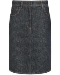 Fendi - Denim Skirts - Lyst