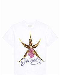 Givenchy - Tops ,Wit ,Katoen T-Shirt - Lyst