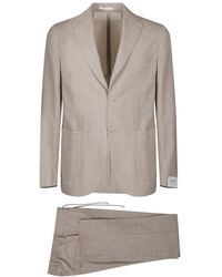 Eleventy - Kostuums ,Leer Single Breasted Suit - Lyst