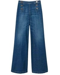 Twinset - Blaue Hose Für Frauen - Lyst