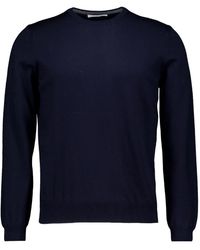 Gran Sasso - Truien & Vesten ,Blauw ,Blauwe Trui Stijlvol Model - Lyst