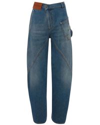 JW Anderson Loose Fit Jeans - - Heren - Blauw