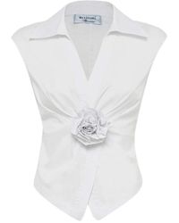 Blugirl Blumarine - Camicie bianche da donna - Lyst