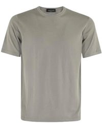 Roberto Collina - Army Baumwoll-Crew-Neck-T-Shirt - Lyst