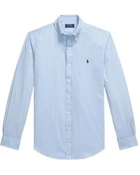 Polo Ralph Lauren - Blau & Weißes Hemd Aw25 - Lyst
