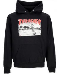 Thrasher - Schwarzer jake dish hoodie streetwear - Lyst