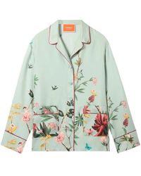 La DoubleJ - Overhemden ,Veelkleurig ,Floral Panel Pyjama Shirt - Lyst