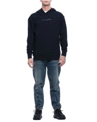 Paul & Shark - Hoodies & Sweatvesten ,Blauw ,Katoen Hooded Sweatshirt - Lyst