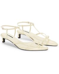 Jil Sander - Kreide kätzchen käfig sandale - Lyst