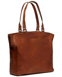 The Chesterfield Brand - Berlin Cognac Leren Shopper Tas - Lyst