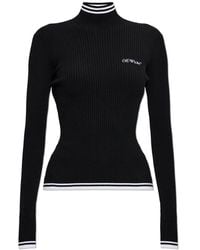 Off-White c/o Virgil Abloh - Ribbed Turtleneck Top - Lyst