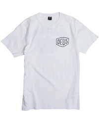 Deus Ex Machina - Tops ,Wit ,Katoen Grafische Print Biologisch Katoenen T-Shirt - Lyst