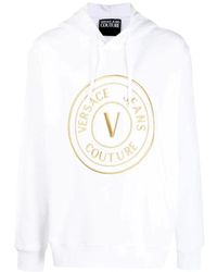 Versace - E Kapuzenpullover mit Logo-Print - Lyst