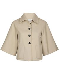 Neo Noir - Jassen ,Katoen Tie-Waist Cape - Lyst