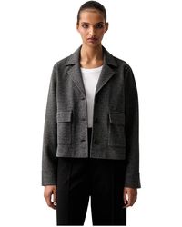 Marc O' Polo - Boxy Blazer Met Sjaalkraag - Lyst