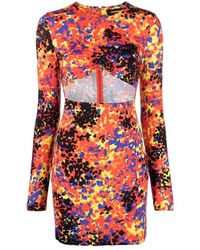 DSquared² - Jurk Met Abstracte Print - Lyst