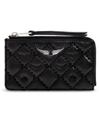 Zadig & Voltaire - Accessoires ,Zwart ,Leer Wallets & Cardholders - Lyst