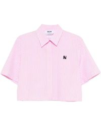 MSGM - Overhemden ,Roze ,Camicia - Lyst