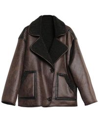 ViCOLO - Wendbare Shearling-Jacke - Lyst
