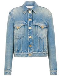 Balmain - Jacke aus Denim Vintage - Lyst