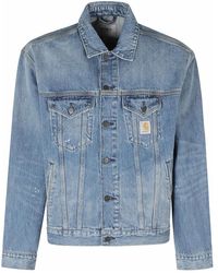 Carhartt - Jassen ,Blauw ,Katoen Helston Jacket - Lyst