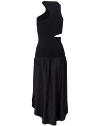 Stella McCartney - Silk Cut Out Maxi Vestido - Lyst