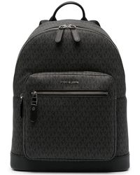 Michael Kors - Tassen ,Zwart ,Katoen Hudson Logo Backpack - Lyst