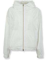 Herno - Jassen ,Wit ,Polyester Light Jacket - Lyst