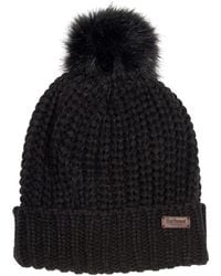Barbour - Berretto donna con pon pon - Lyst