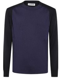 Jil Sander - Blauwe Nacht Trui - Lyst