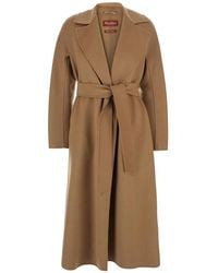 Max Mara - Jassen ,Wol Lange Jas Van Wol, Kasjmier En Zijde - Lyst